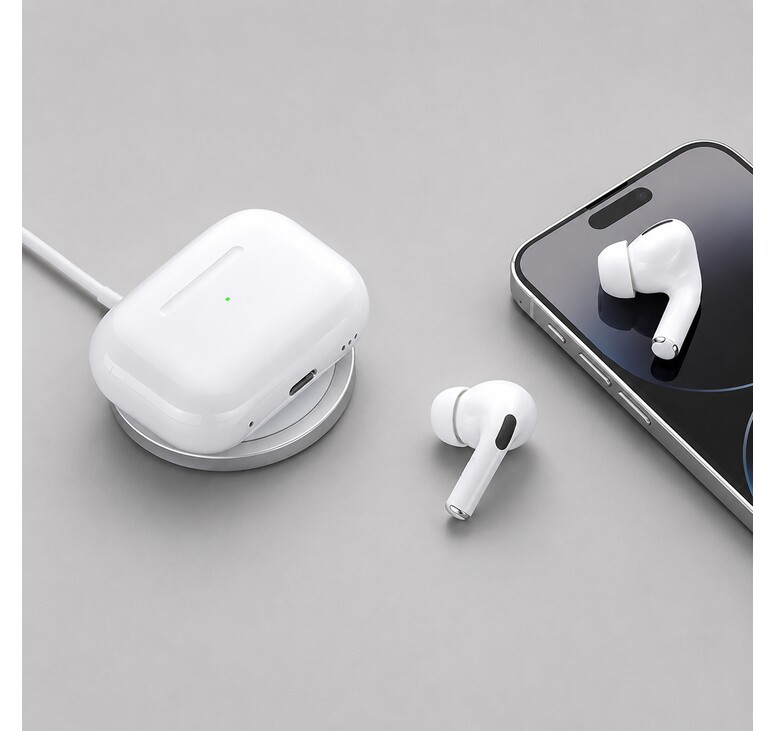 Беспроводные наушники с микрофоном Air Pro 2, TWS, BT 5.3, 300 мАч, QI, белый, Deppa