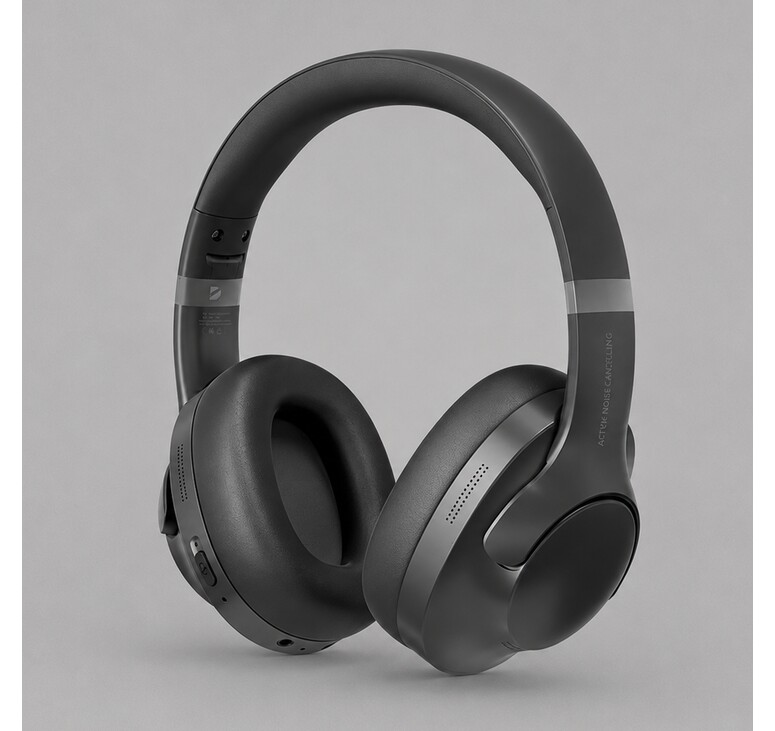 Беспроводные накладные наушники Stereo Ultra ANC, BT 5.4, ANC/ENC, 500мАч, черный, Deppa
