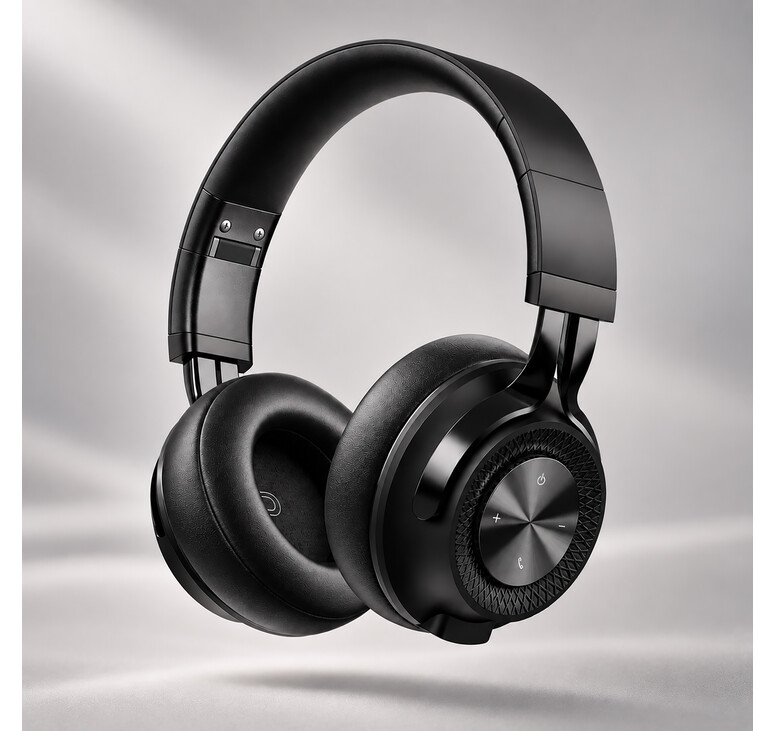 Беспроводные накладные наушники Stereo Style, BT 5.3, 400мАч, черный, Deppa
