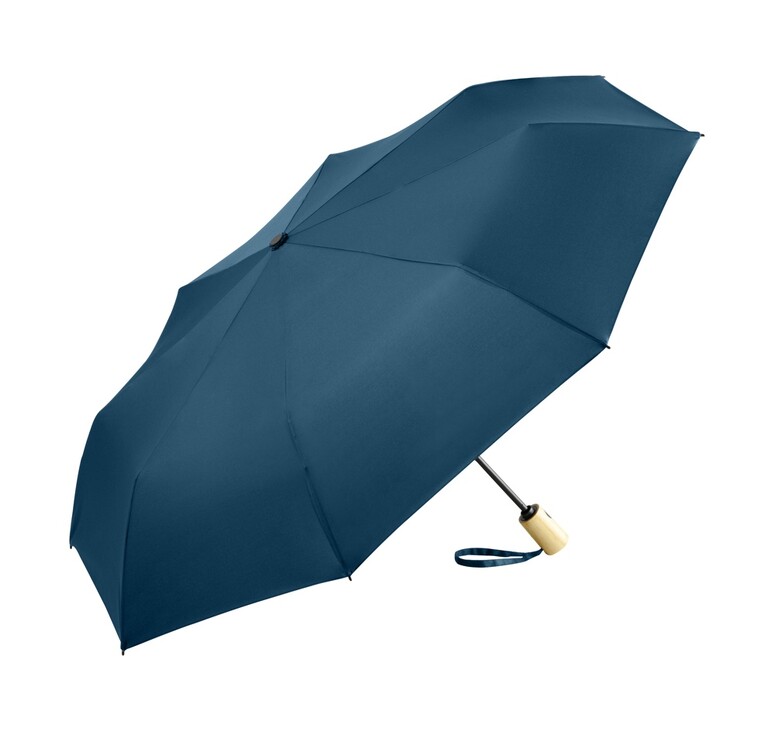 Зонт складной 5429 ÖkoBrella из бамбука, полуавтомат, navy
