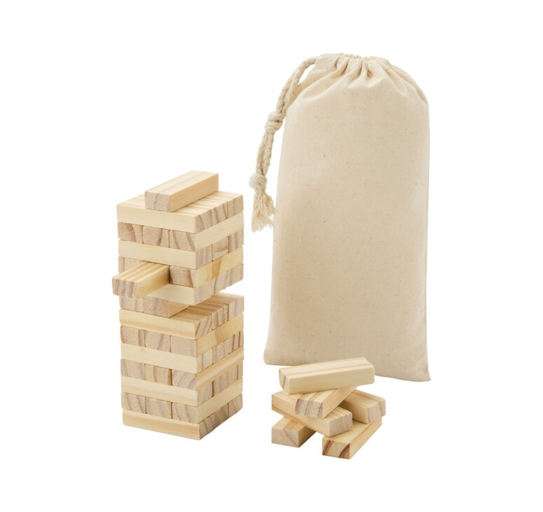 Jumble деревянная игра «Падающая башня», натуральный