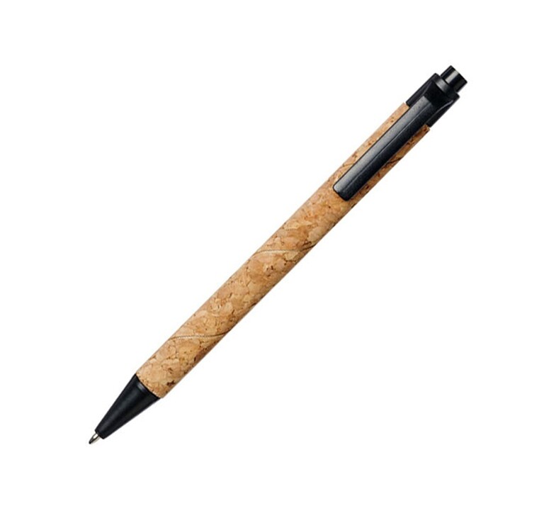 Шариковая ручка Midar из пробки и пшеничной соломы, черный