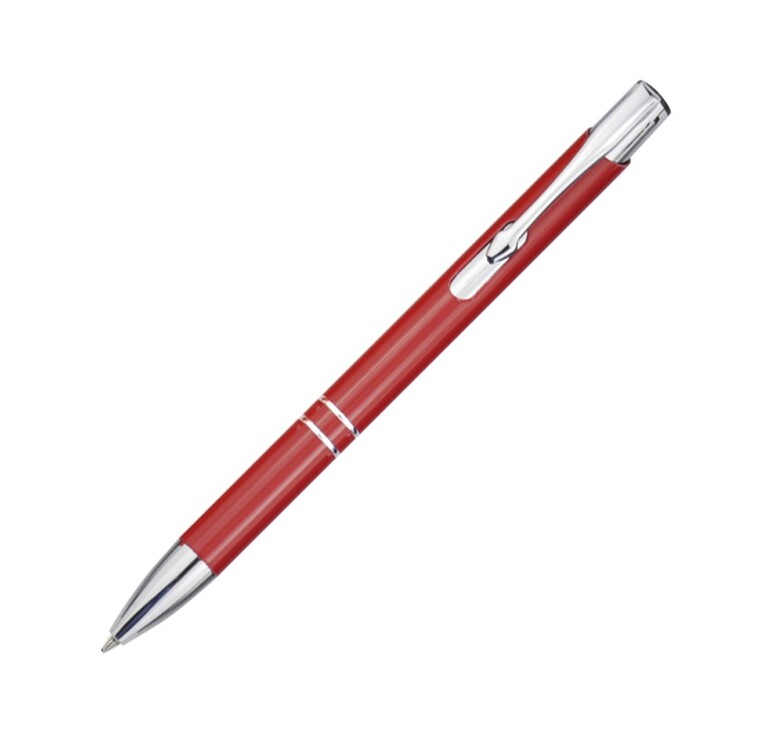 Шариковая ручка Moneta из переработанного алюминия - Красный
