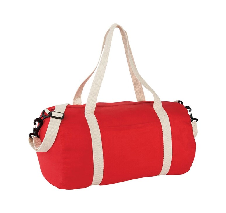 Хлопковая сумка Barrel Duffel, красный/бежевый