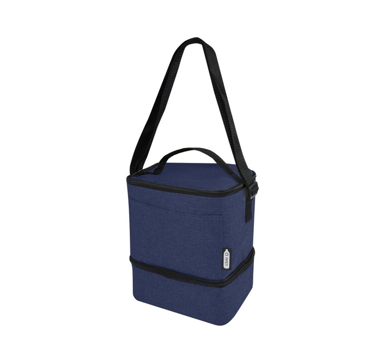 Tundra, сумка-холодильник из переработанного PET-пластика, для обеда, на 9 банок - Heather navy