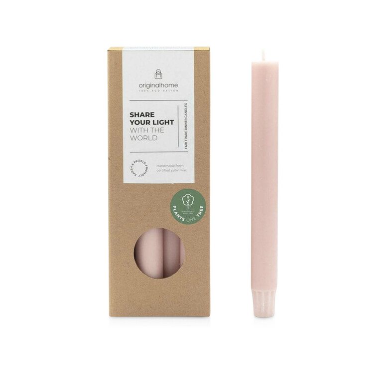 Originalhome столовая свеча, набор 10 шт. - Light pink