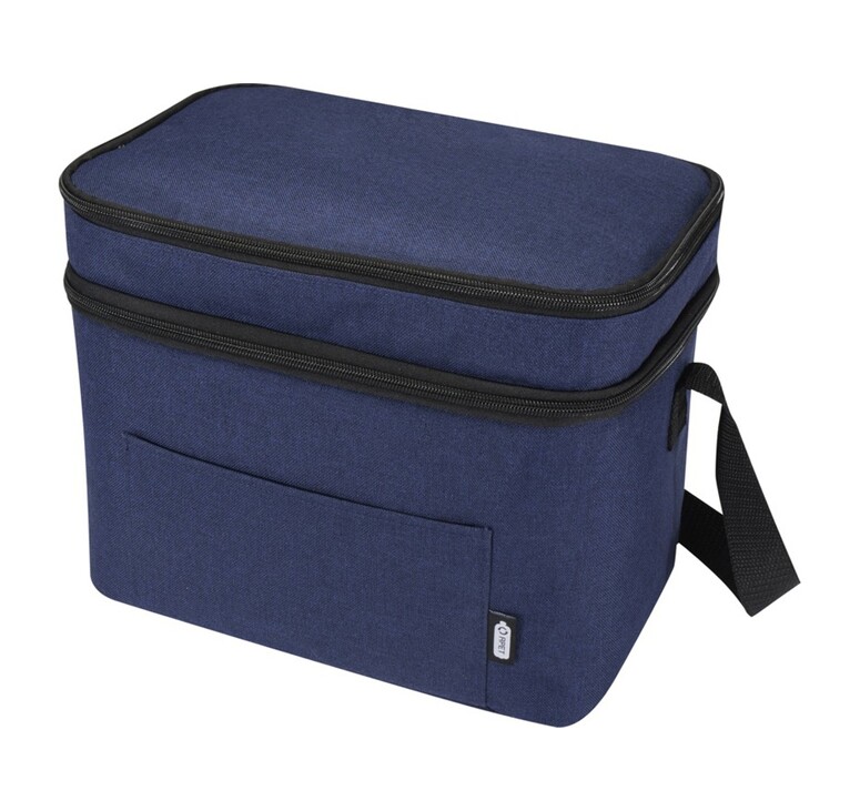 Tundra сумка-холодильник из переработанного РЕТ-пластика, сертиф. согласно GRS - Heather navy