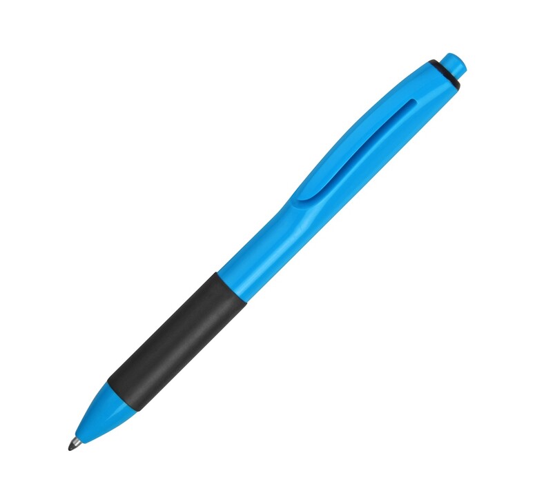 Ручка пластиковая шариковая «Band», голубой/черный