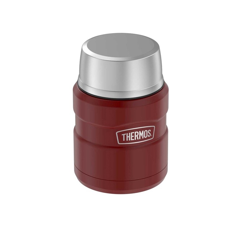 Термос из нерж. стали с ложкой тм THERMOS SK3000 MRR 0,47L