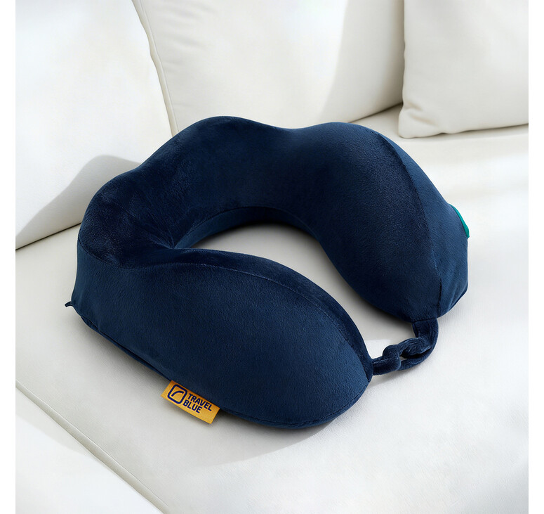 Подушка для путешествий массажная Travel Blue Massage Tranquility Pillow (217), цвет темно-синий