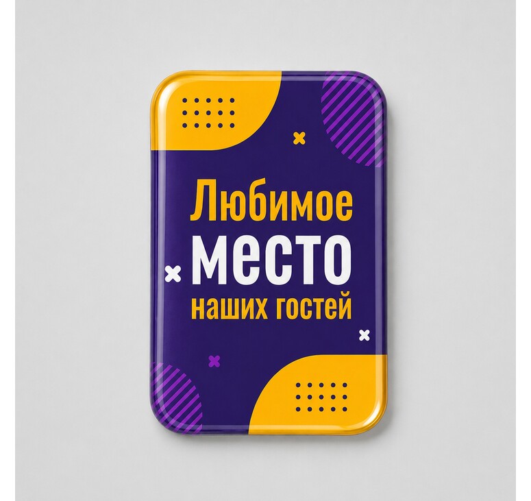 Смоляной стикер вертикальный на дверь M, 9,3х13,7 см