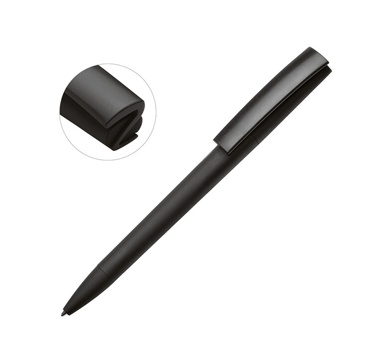 Ручка пластиковая soft-touch шариковая «Zorro», черный