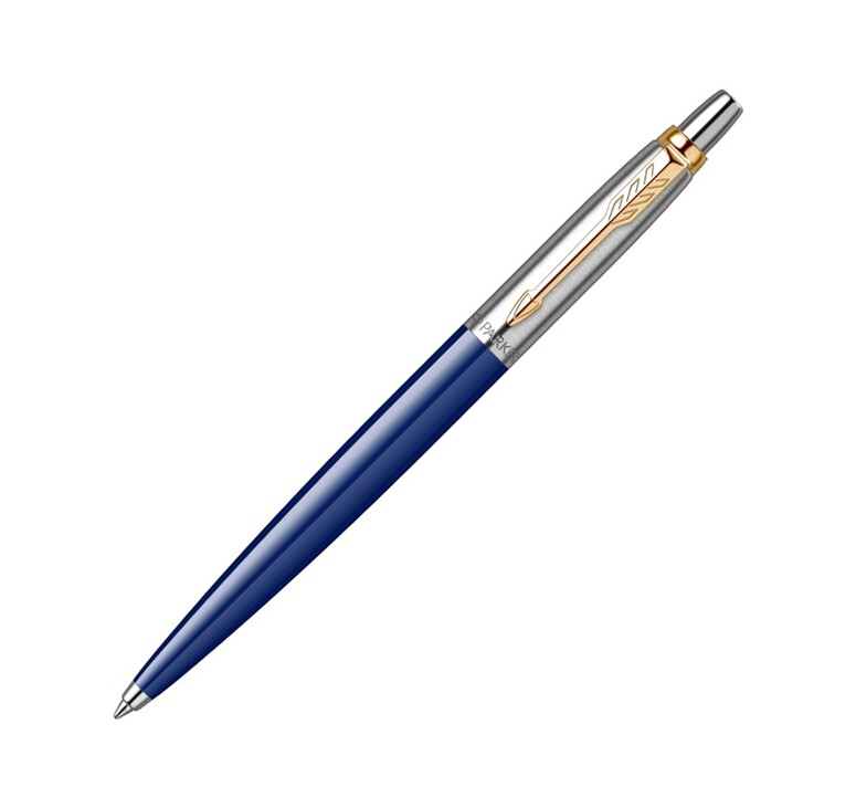 Шариковая ручка Parker Jotter K160, цвет: Blue/GT, стержень: M, цвет чернил: blue, в подарочной упаковке.