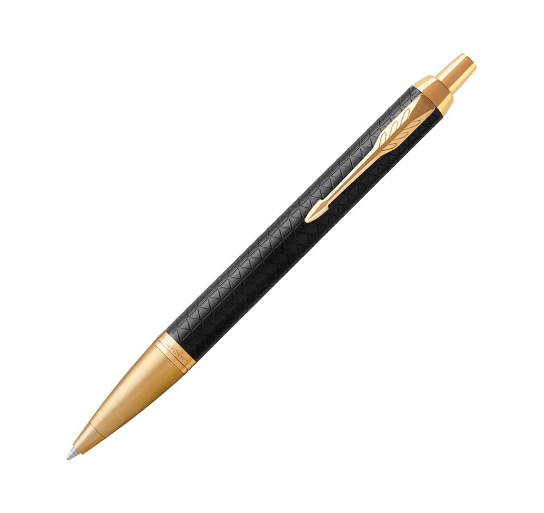 Шариковая ручка Parker IM Premium Black GT, стержень: M, цвет чернил: blue, в подарочной упаковке.
