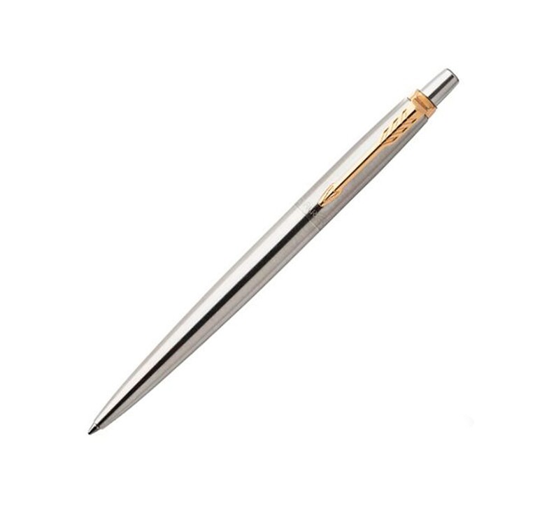Шариковая ручка Parker Jotter Essential, St. Steel GT, стержень: Mblue