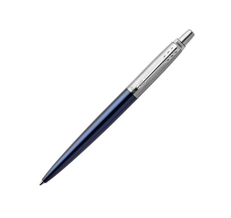 Шариковая ручка Parker Jotter Essential, Royal Blue CT, стержень: M, цвет чернил : blue или black