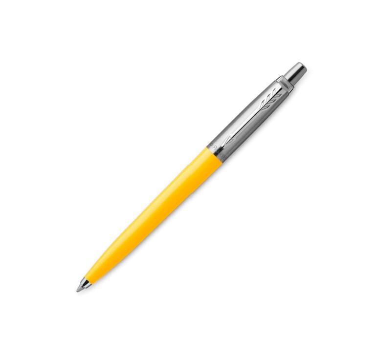 Шариковая ручка Parker Jotter ORIGINALS YELLOW CT, стержень: M blue ЭКО-УПАКОВКА