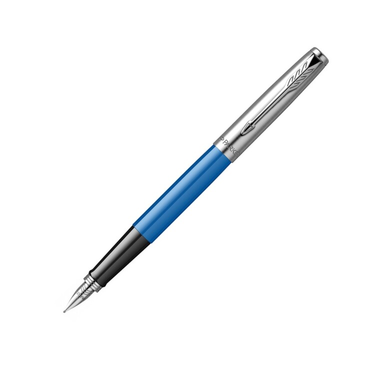 Ручка перьевая Parker Jotter Originals Blue Chrom CT, перо: F, цвет чернил: blue, в подарочной упаковке