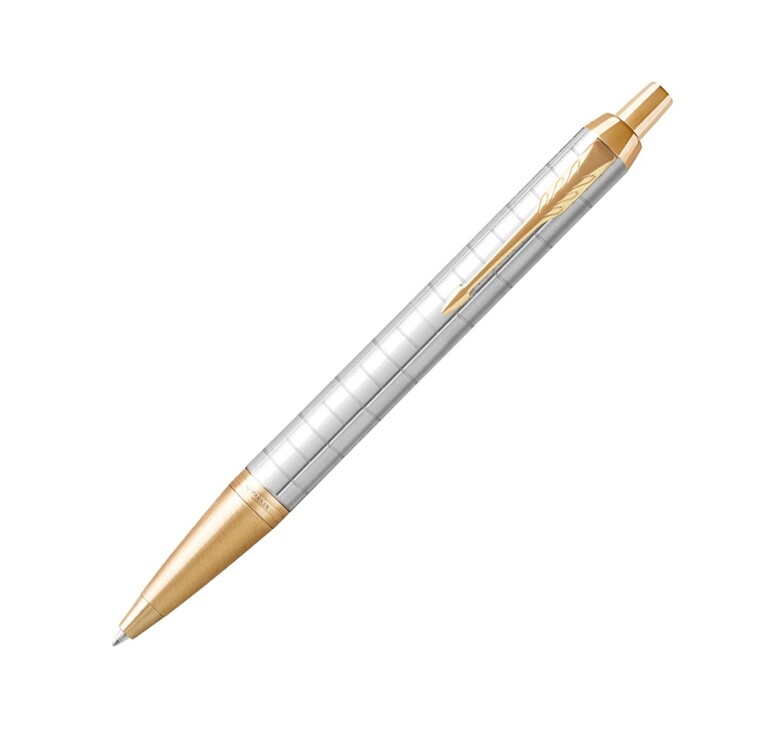 Шариковая ручка Parker IM Premium K318  Pearl GT, стержень: M, цвет чернил: blue, в подарочной упаковке.