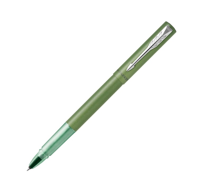 Ручка-роллер Parker Vector XL Green CT, цвет чернил black, стержень: F, в подарочной упаковке.