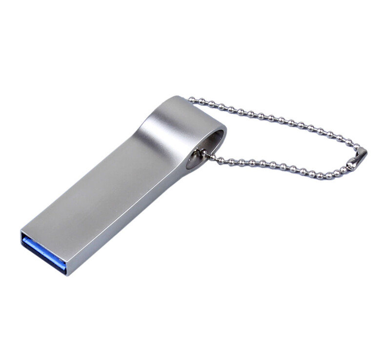 USB 2.0-флешка на 512 Мбайт с мини чипом, компактный дизайн, боковое отверстие для цепочки