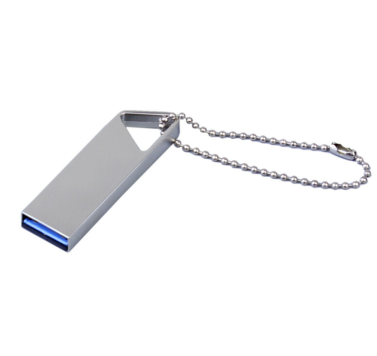 USB 3.0-флешка на 16 Гб с мини чипом, компактный дизайн, отверстие треугольной формы для цепочки