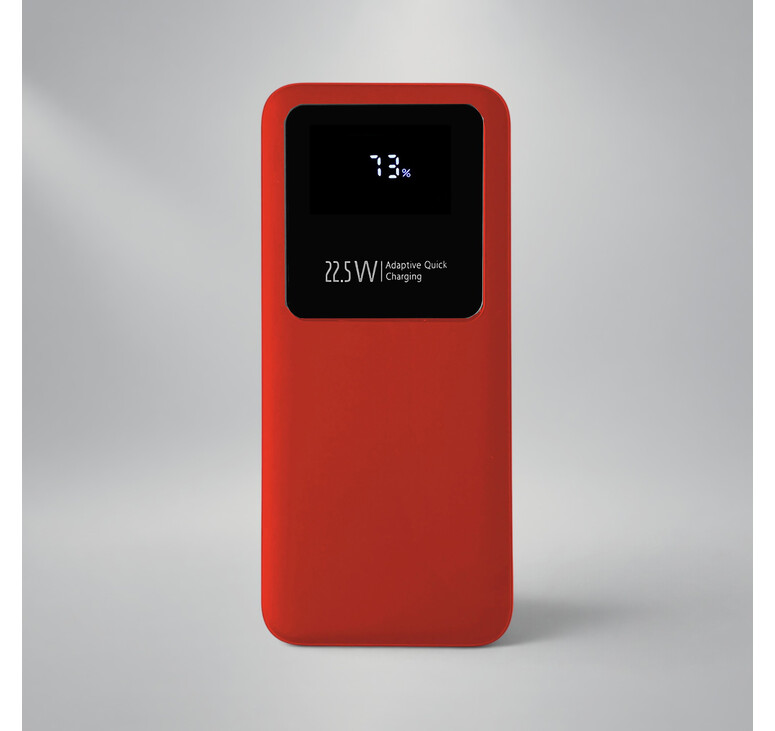 Внешний аккумулятор Kris soft touch, 10000mAh (Красный)