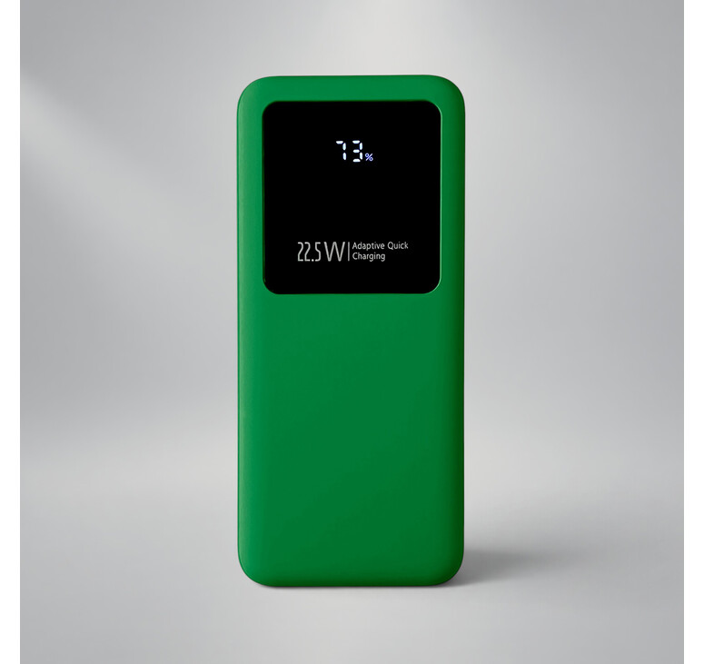 Внешний аккумулятор Kris soft touch, 10000mAh (Зелёный)