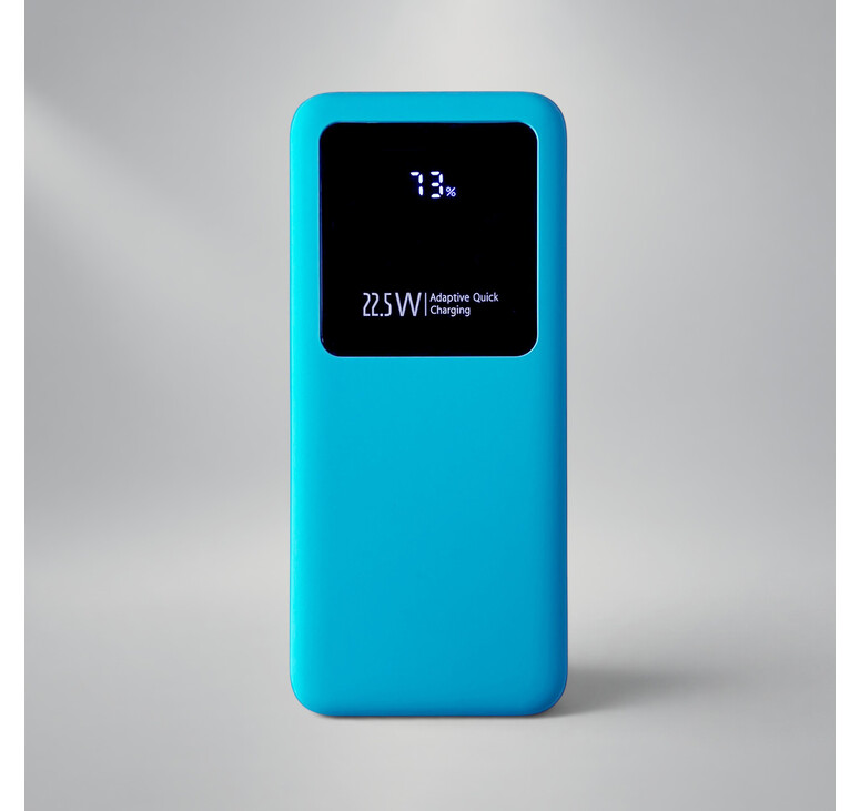 Внешний аккумулятор Kris soft touch, 10000mAh (Голубой)