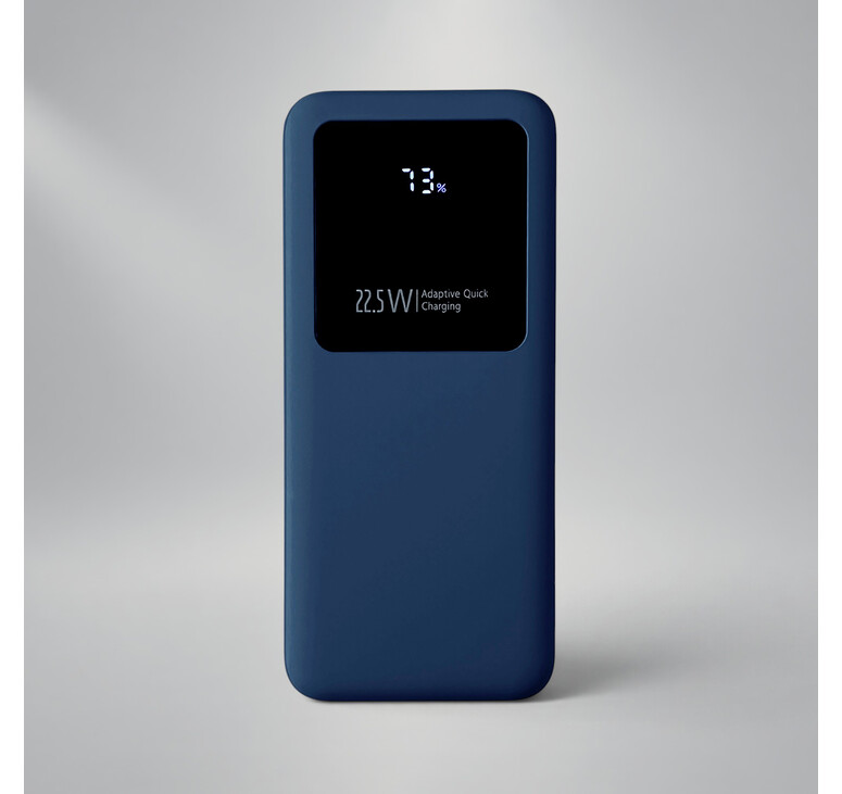Внешний аккумулятор Kris soft touch, 10000mAh (Тёмно-синий)