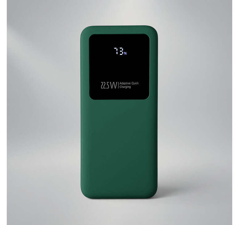 Внешний аккумулятор Kris soft touch, 10000mAh (Тёмно-зелёный)