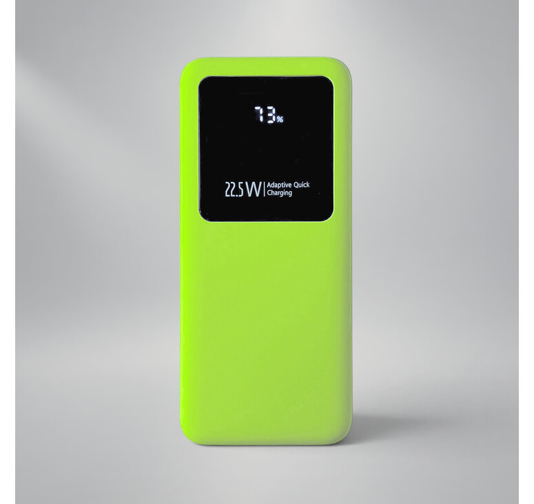 Внешний аккумулятор Kris soft touch, 10000mAh (Светло-зелёный)
