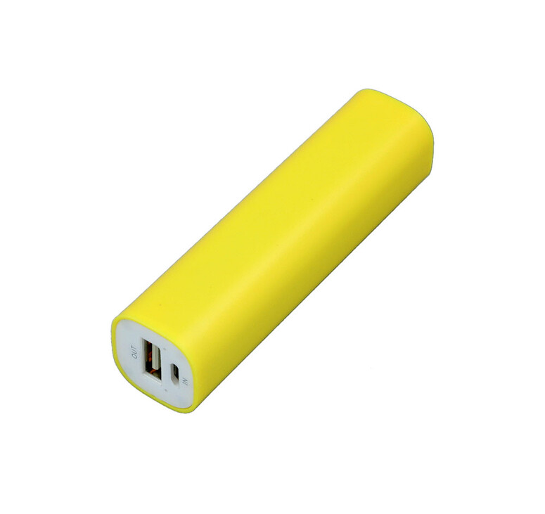 PB030 Универсальное зарядное устройство power bank  прямоугольной формы. 2200MAH. Желтый