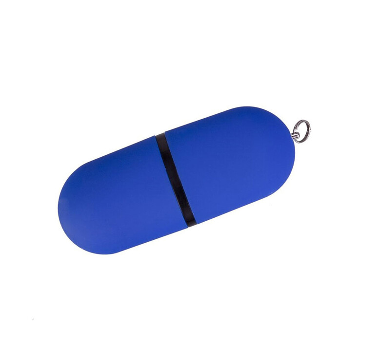 USB-флешка на 32 ГБ, с покрытием soft-touch, синий