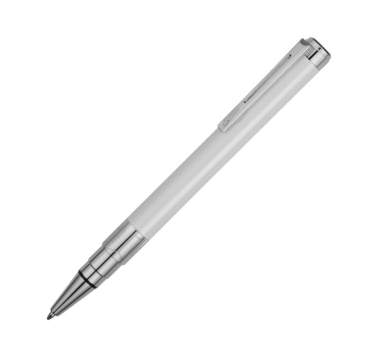 Ручка шариковая Waterman «Perspective Pure White CT M», белый/серебристый