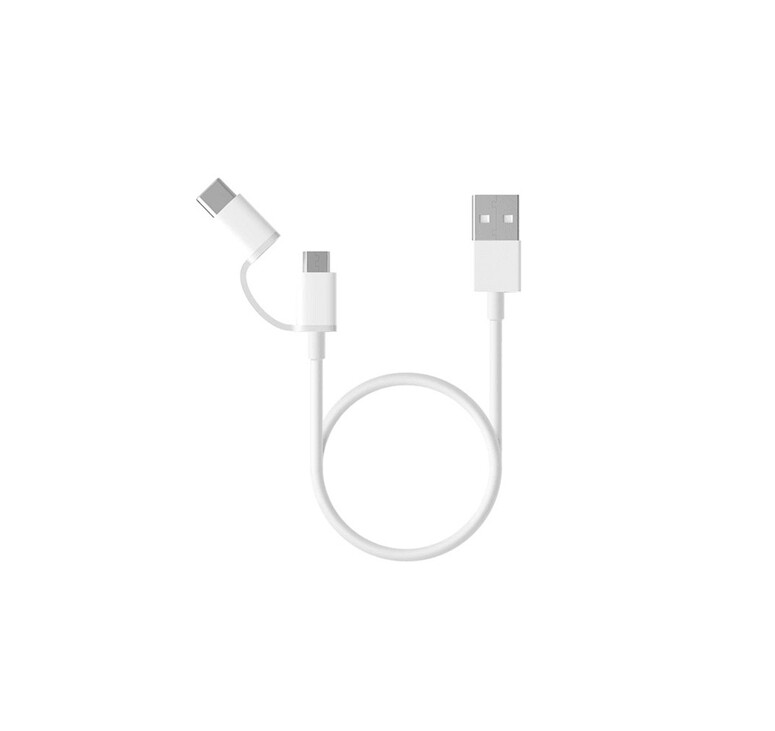 Кабель Mi 2-in-1 USB Cable Micro-USB to Type C 30см SJX02ZM (SJV4083TY)
