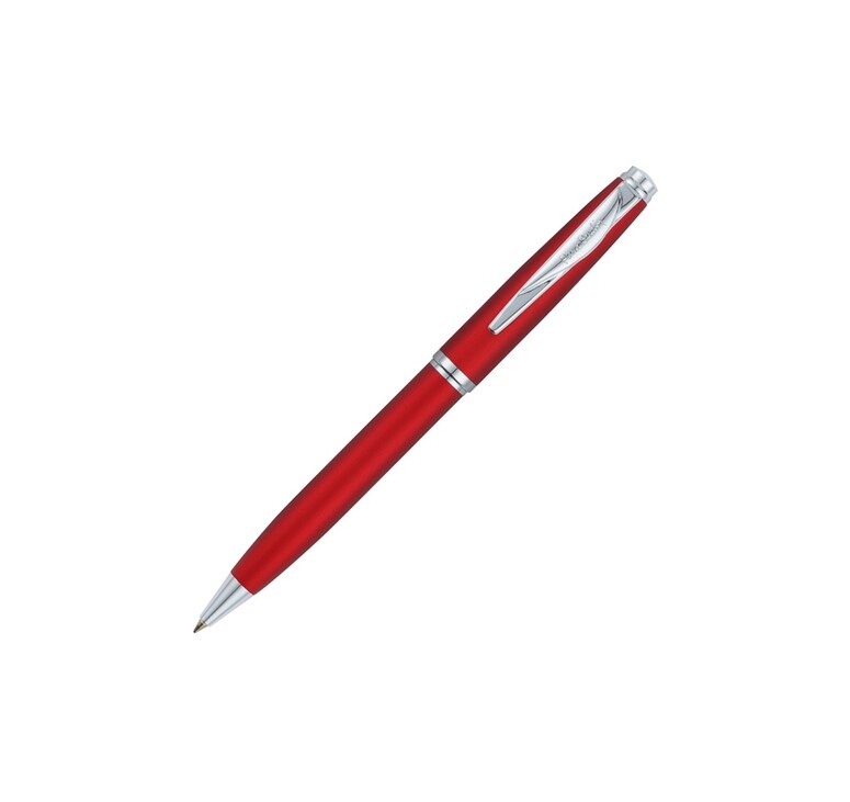 Ручка шариковая Pierre Cardin коллекция «ГАММА КЛАССИКА (GAMME CLASSIC)». Корпус - латунь с матовым покрытием. Отделка и детали дизайна - сталь и хром. Цвет - красный матовый. Упаковка Е.