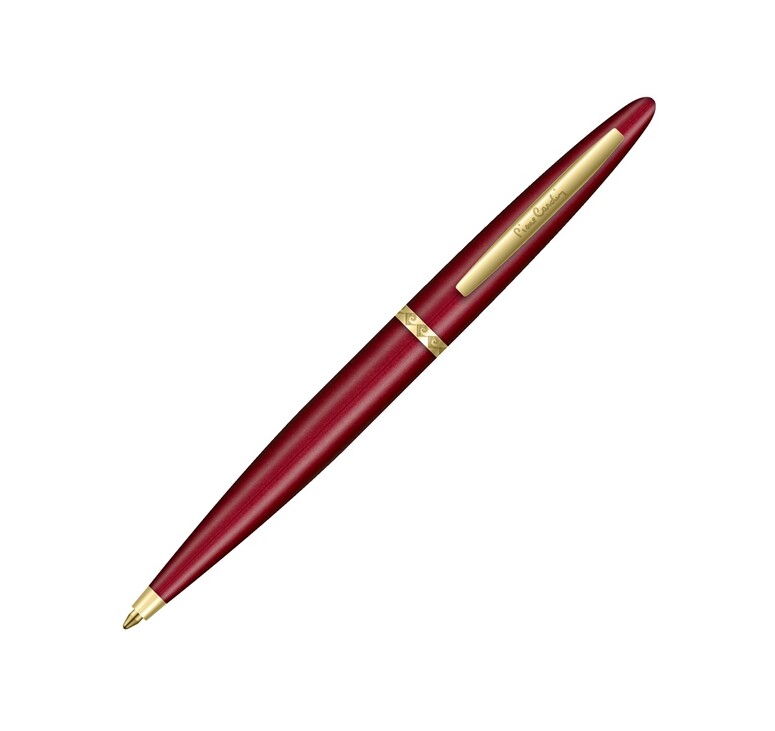 Ручка шариковая Pierre Cardin коллекция «КАПРИ (CAPRE)». Корпус - латунь и лак. Отделка и детали дизайна - сталь, позолота. Цвет - красный. Упаковка Е-2.