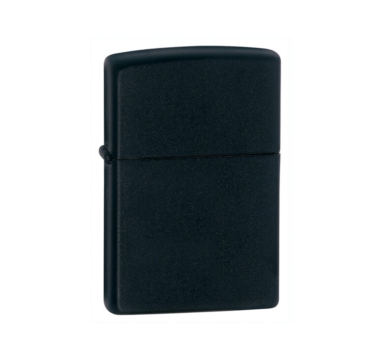 Зажигалка ZIPPO Classic с покрытием Black Matte, латунь/сталь, чёрная, матовая, 38x13x57 мм