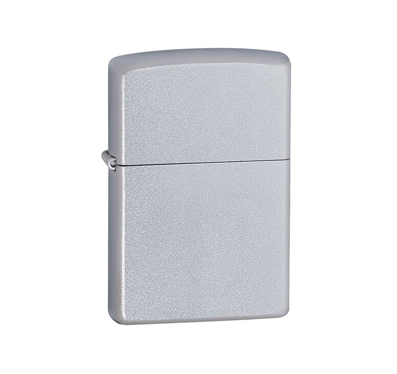 Зажигалка ZIPPO Classic с покрытием Satin Chrome™, латунь/сталь, серебристая, матовая, 38x13x57 мм