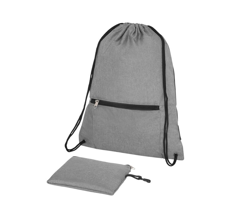 Складной рюкзак со шнурком Coss, heather medium grey