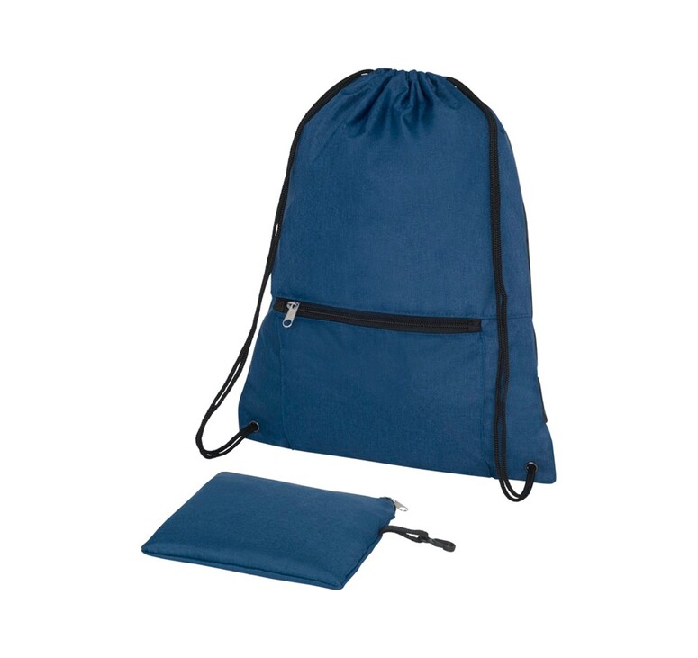 Складной рюкзак со шнурком Hoss, heather navy