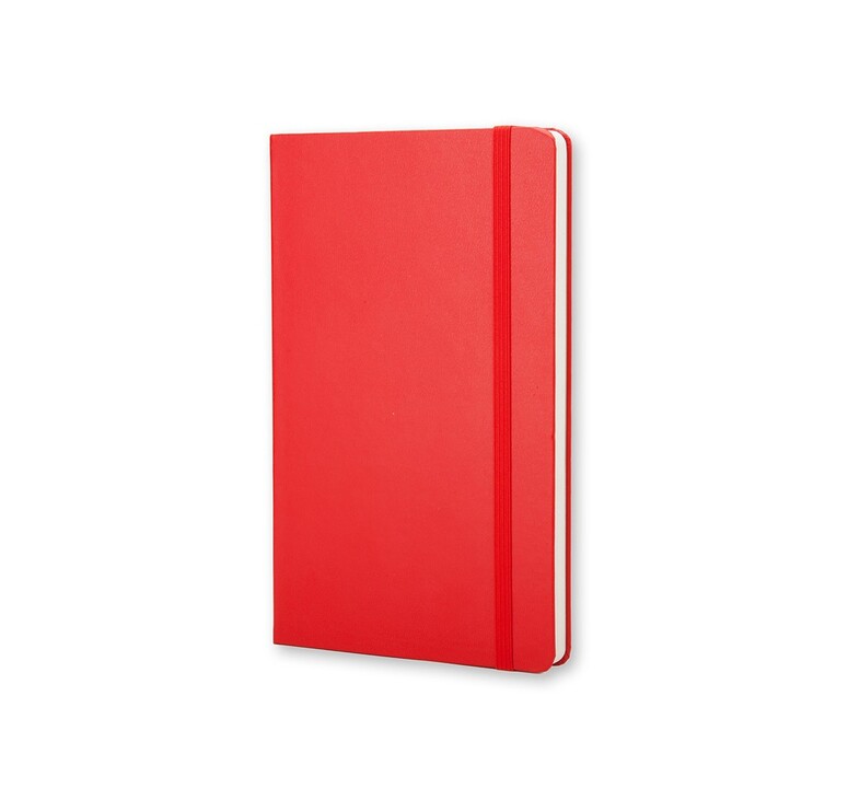 Записная книжка Moleskine Classic (нелинованный) в твердой обложке, Large (13х21см), красный