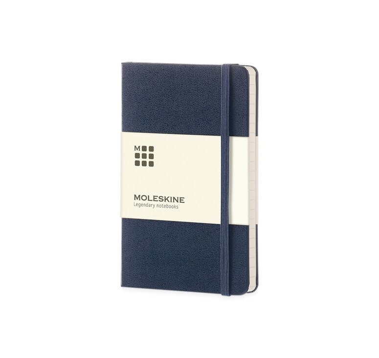 Записная книжка Moleskine Classic (в линейку) в твердой обложке, Large (13х21см), синий