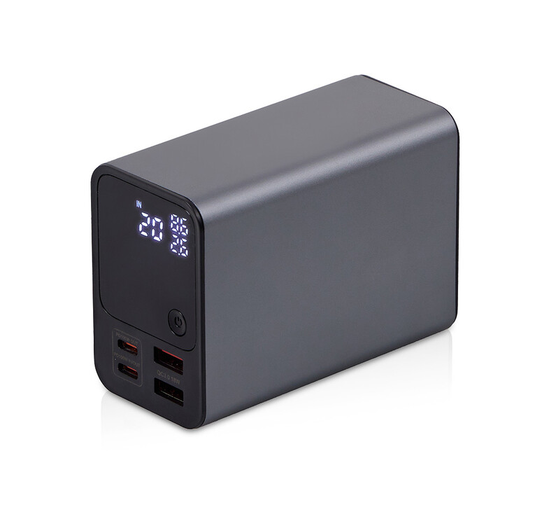Внешний аккумулятор для ноутбуков «EpIQ», 100 Вт, 30000 mAh, темно-серый