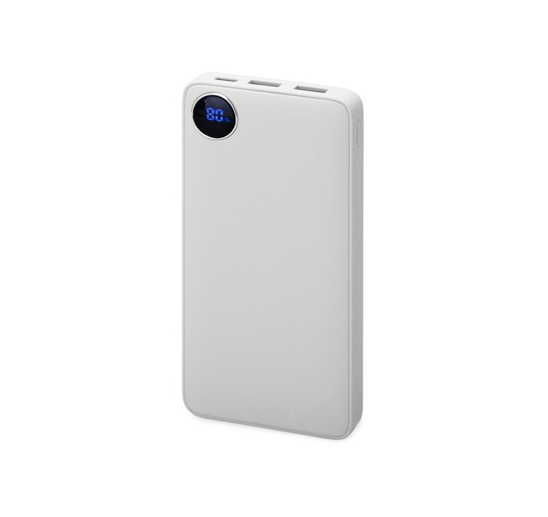 Внешний аккумулятор с дисплеем «Mild», 10 000 mAh, белый