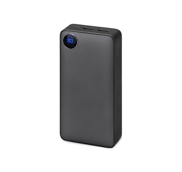 Внешний аккумулятор «Mild Pro» c быстрой зарядкой QC/PD, 20 000 mAh, серый (Р)
