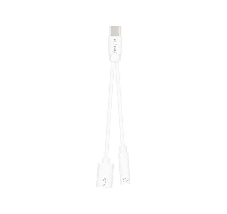 Rombica Type-C Adapter 3.5C, белый