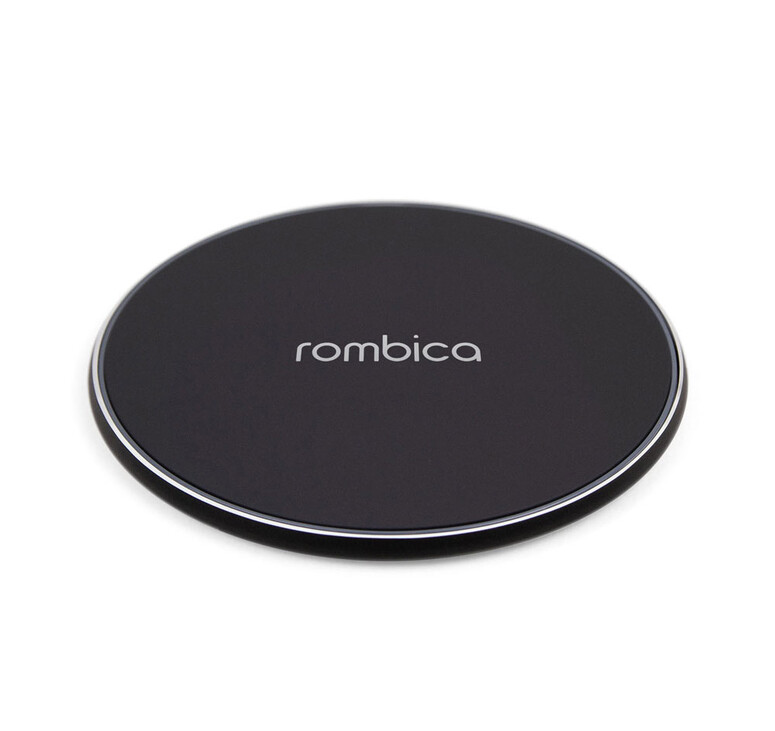 Беспроводное зарядное устройство Rombica  «NEO Core Quick» c быстрой зарядкой, черный (с лого)