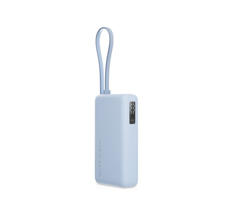 Внешний аккумулятор со встроенным кабелем Xiaomi 67W Power Bank 10000 (Integrated Cable) Ice Blue